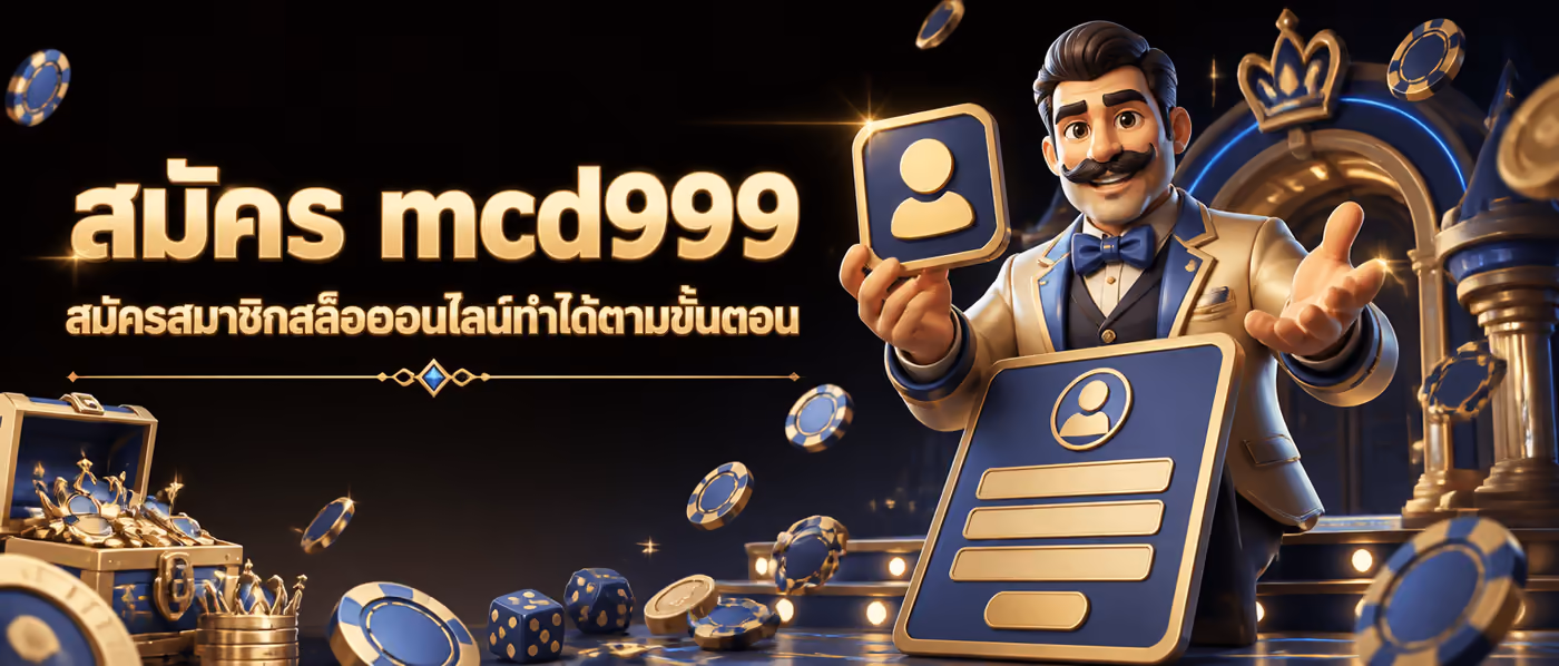 สมัคร mcd999 สมัครสมาชิกสล็อตออนไลน์ทำได้ตามขั้นตอน